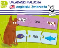 Okładka książki Układanki malucha Angielski Zwierzęta