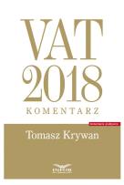 Okładka książki VAT 2018 komentarz