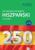 Okładka książki 250 ćwiczeń Gramatyka Hiszpański