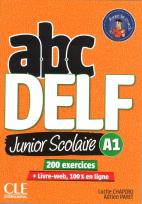 Okładka książki ABC DELF A1 junior scolaire książka + DVD + zawartość online 2ed