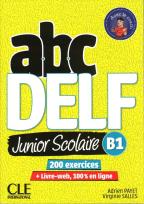 Okładka książki ABC DELF B1 junior scolaire książka + DVD + zawartość online 2ed