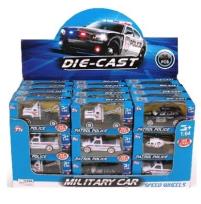 Opakowanie Auto policyjne metalowe, różne rodzaje