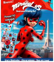 Okładka książki Biedronka i czary kot. Zabawy, naklejki i szablony