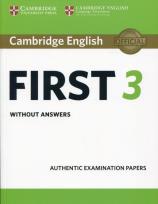 Opakowanie Cambridge English First 3 without answers
