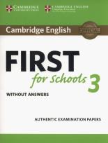 Okładka książki Cambridge English First for Schools 3 Student's Book without Answers