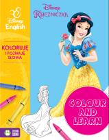Okładka książki Colour and learn! Księżniczki. Koloruję i poznaję słowa. Disney English