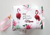 Opakowanie Etui na klucze, Dom jest tam, gdzie jest Mama, Flaming