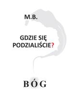 Okładka książki Gdzie się podzialiście? BÓG