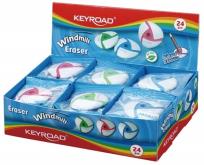 Opakowanie Gumka uniwersalna KEYROAD Windmill Display 24 sztuki mix