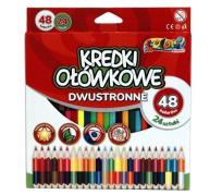 Opakowanie Kredki ołówkowe trójkątne dwustronne Penmate Premium 24szt.48 kolorów (TT7599)