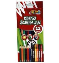 Opakowanie Kredki Premium Kolori ścieralne 12 kolorów PENMATE