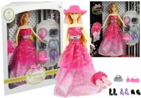 Opakowanie Lalka z Długimi Włosami Glamour + Dodatki 30 cm