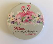 Opakowanie Lusterko składane, Mamo, jesteś najpiękniejsza na świecie!, Flaming