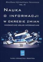Opakowanie Nauka o informacji w okresie zmian