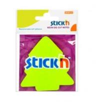 Opakowanie Notes samoprzylepny choinka zielony 76x76mm