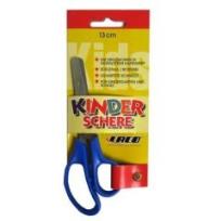 Opakowanie Nożyczki szkolne 13cm z okągłą końcówką, opakowanie Try me, niebieski, Laco