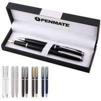 Opakowanie Penmate komplet długopis+pióro wieczne Virtuo złote TT7646