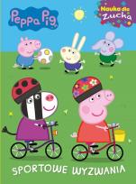 Okładka książki Peppa Pig. Nauka dla Zucha. Sportowe wyzwania od 18m.