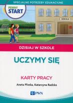 Okładka książki Pewny Start Dzisiaj w szkole Uczymy się Karty pracy