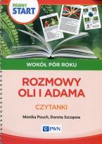 Okładka książki Pewny Start Wokół pór roku Rozmowy Oli i Adama Czytanki