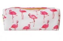 Opakowanie Piórnik biały Różowe Flamingi