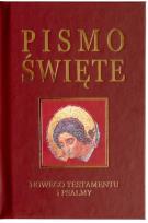 Okładka książki Pismo Św. Nowy Testament z psalmami (bordo, złocone)