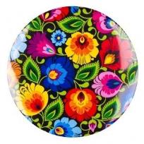 Opakowanie Przypinka duża - łowicka czarna 58 mm FOLKSTAR