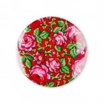 Opakowanie Przypinka mała - góralska czerwona 37 mm FOLKSTAR