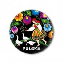 Opakowanie Przypinka mała - Polska gąski 37 mm FOLKSTAR