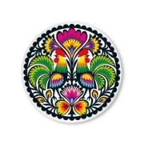 Opakowanie Przypinka mała - wycinanka koguty 37 mm FOLKSTAR