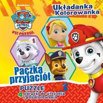 Okładka książki Psi Patrol.Paczka przyjaciół.Układanka-kolorowanka PUZZLE