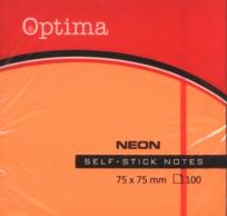 Opakowanie Samoprzylepny notes 75x75mm neon 100 kartek 12 sztuk