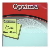 Opakowanie Samoprzylepny notes Optima 75x75mm pastelowy 100 kartek 12 sztuk