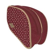 Opakowanie Saszetka dwukomorowa Basic groszki bordowa