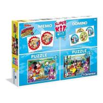 Opakowanie Super Kit Puzzle 2x30 + Memo + Domino Mickey and the Roadster Racers
