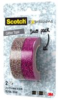 Opakowanie Taśma brokatowa SCOTCH® Expressions  15mm 5m