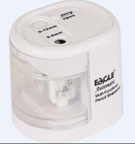 Opakowanie Temperówka na baterie dwuotworowa biała EG-5161