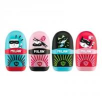 Opakowanie Temperówko-Gumka Capsule Super Heroes (16szt)MILAN