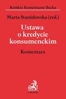 Okładka książki Ustawa o kredycie konsumenckim. Komentarz