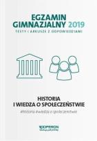 Okładka książki Egzamin gimnazjalny -Testy hist. i WOS 2019 OPERON