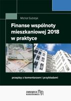 Okładka książki Finanse wspólnoty mieszkaniowej 2018 w praktyce