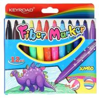 Opakowanie Flamastry Jumbo Keyroad 5mm 12 kolorów