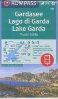 Okładka książki Gardasee/Lago di Garda/Lake Garda 1:50 000 Kompass