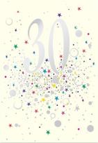 Opakowanie Karnet B6 z kopertą Urodziny 30