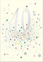 Opakowanie Karnet B6 z kopertą Urodziny 40