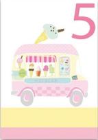 Opakowanie Karnet B6 z kopertą Urodziny 5 dziewczynka