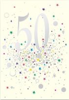 Opakowanie Karnet B6 z kopertą Urodziny 50