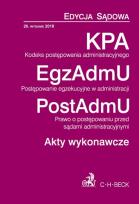 Okładka książki Kodeks postępowania administracyjnego Postępowanie egzekucyjne w administracji