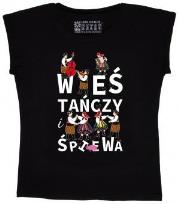 Opakowanie Koszulka FOLK damska czarna M - Wieś tańczy i...