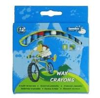 Opakowanie Kredki szkolne woskowe 12 kolorów LAMBO